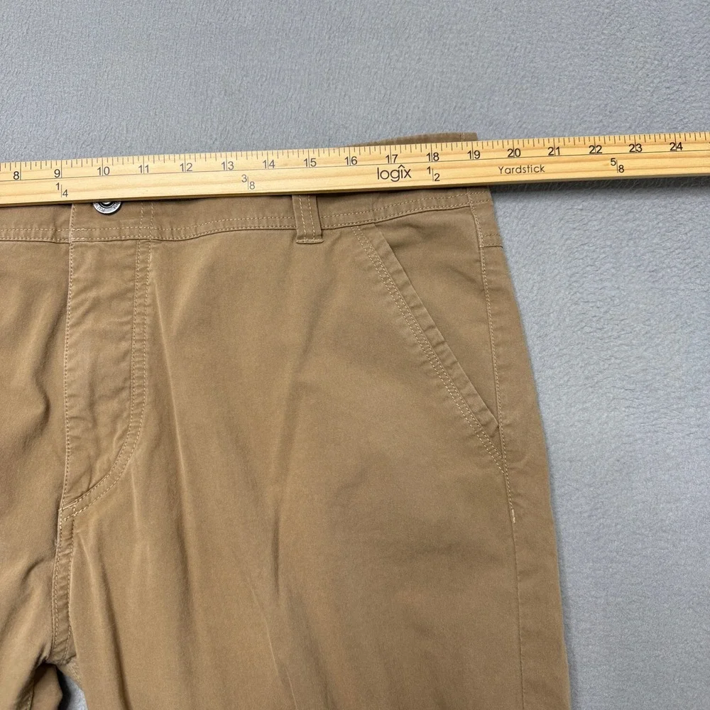 Kuhl Slax Pants Mens 38x32 Tan Enduro Fabric Klassik Fit Hiking Chino Brown